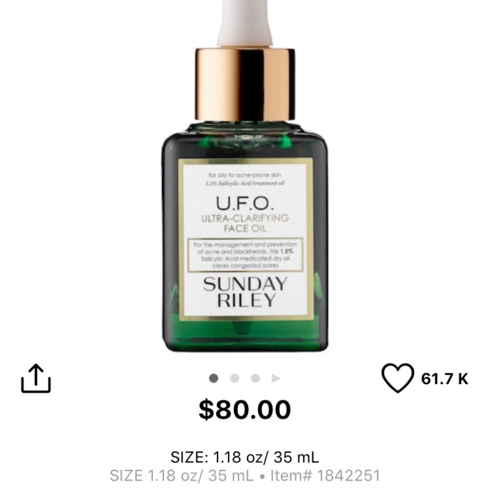 Sunday Riley UFO Facial Oil